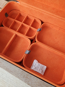 Black/Orange/Gray 3 Layer Luxury Jewelry Case