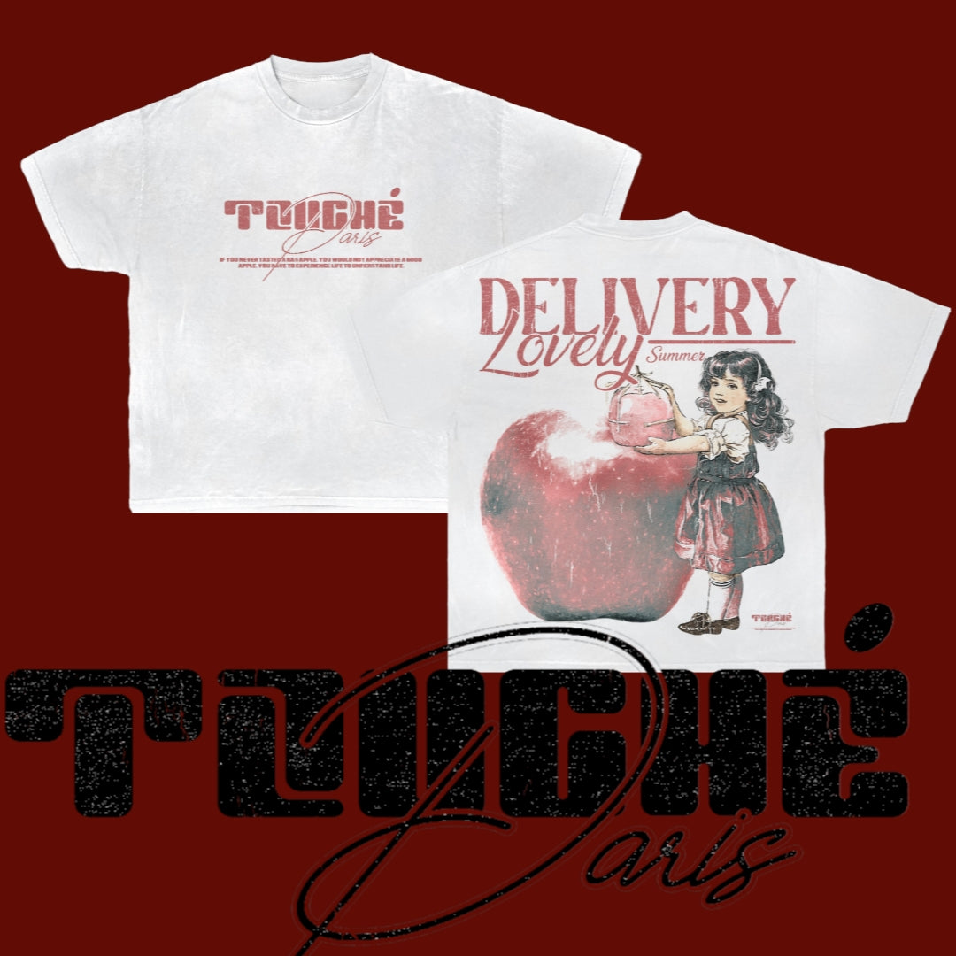 Red Bad Apple Oversized Tshirt