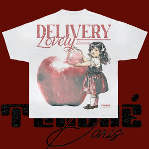 Red Bad Apple Oversized Tshirt