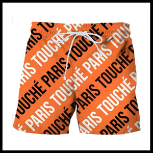 Touché Paris Retro Tile Print Board Shorts
