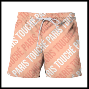 Touché Paris Retro Tile Print Board Shorts