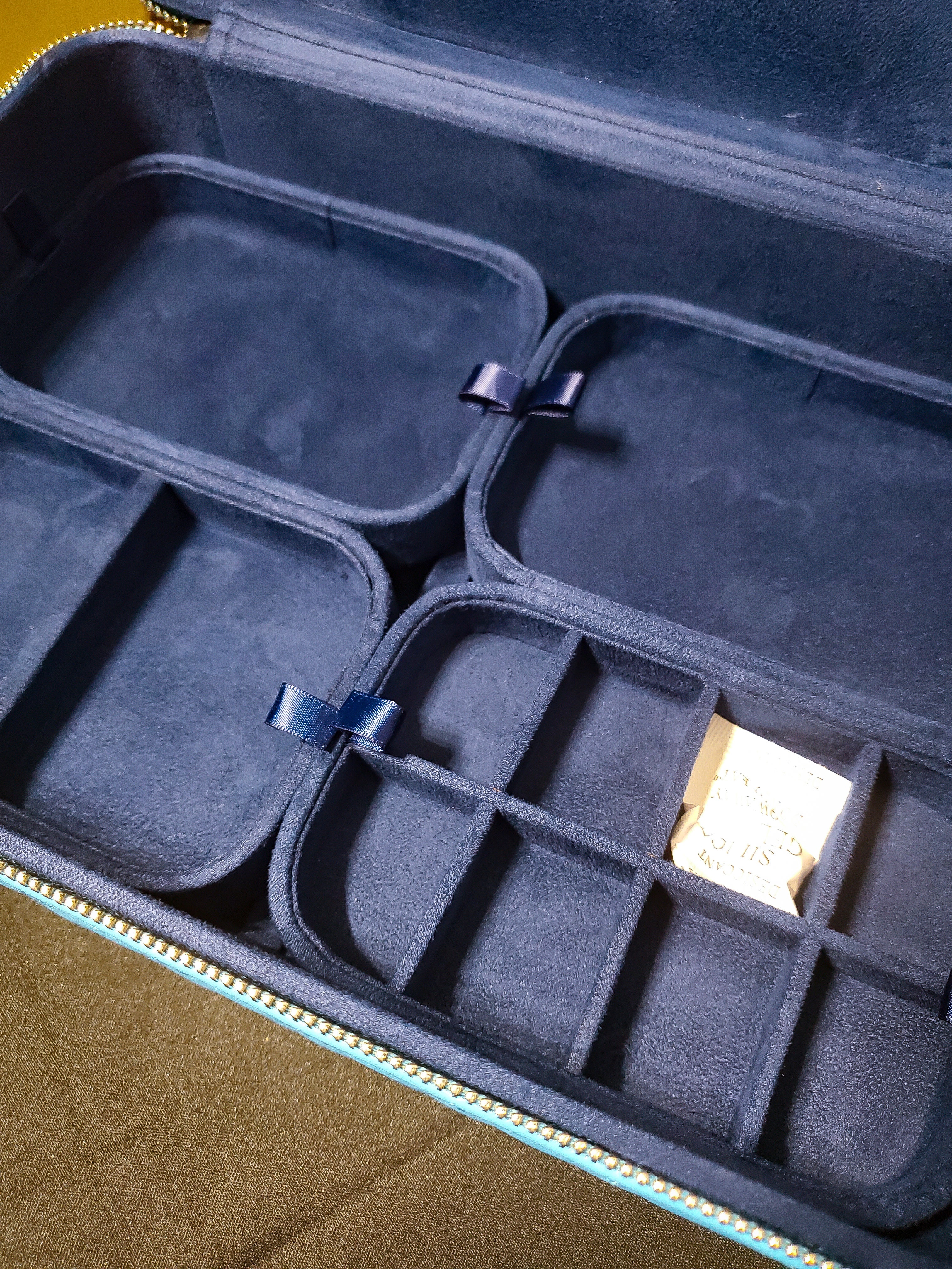 Sky Blue 3 Layer Jewelry Travel Case
