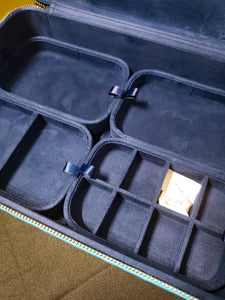 Sky Blue 3 Layer Jewelry Travel Case