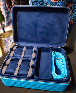 Sky Blue 3 Layer Jewelry Travel Case