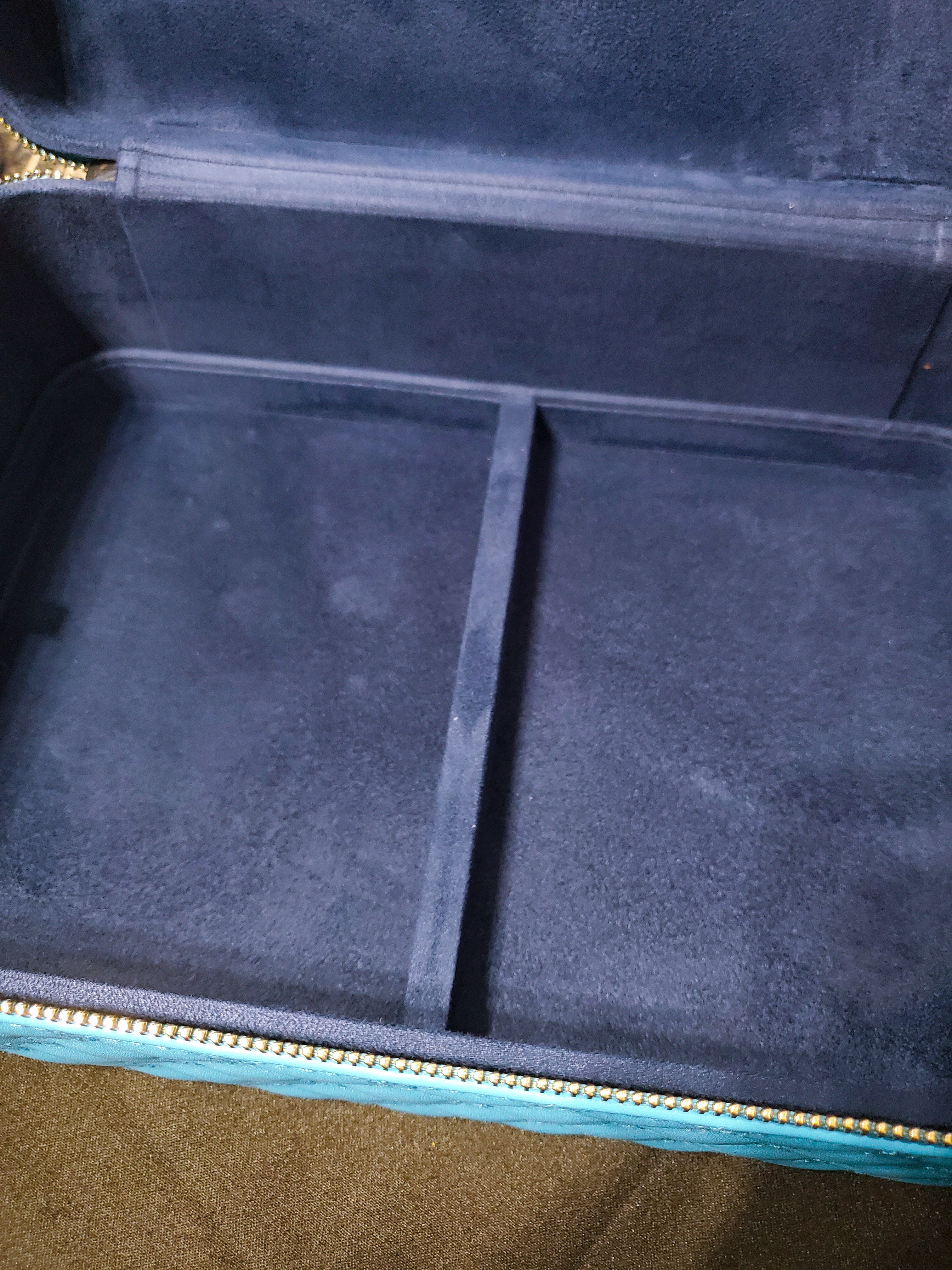 Sky Blue 3 Layer Jewelry Travel Case