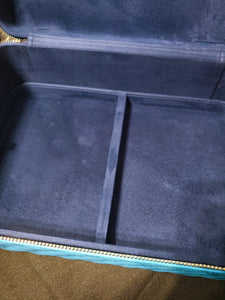 Sky Blue 3 Layer Jewelry Travel Case